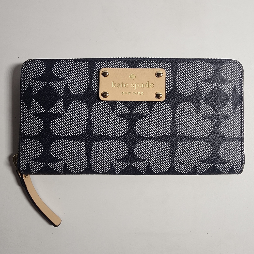Kate Spade Navy and Cream Wallet
